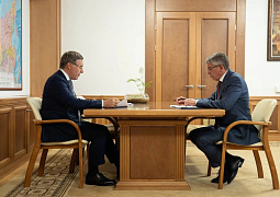 Валерий Фальков провел рабочую встречу с губернатором Тульской области Дмитрием Миляевым
