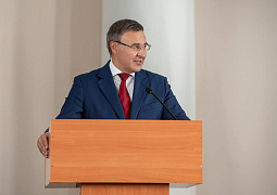 Валерий Фальков представил коллективу Казанского национального исследовательского технического университета им. А.Н. Туполева-КАИ Кирилла Охоткина в качестве ректора