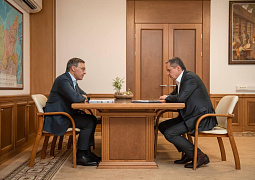 Глава Минобрнауки России Валерий Фальков и губернатор Белгородской области Вячеслав Гладков провели рабочую встречу