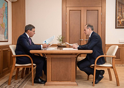 Глава Минобрнауки Валерий Фальков провел рабочую встречу с главой Республики Мордовия Артемом Здуновым